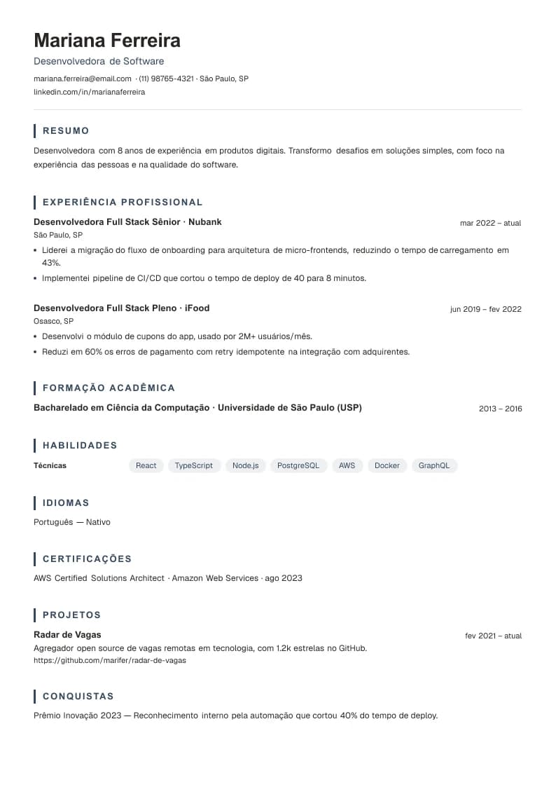 Modelo Clássico, de uma coluna